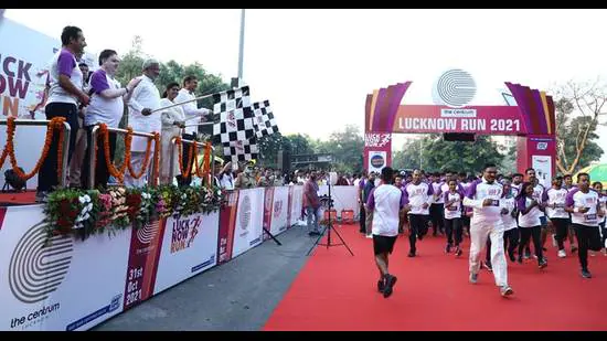 Lucknow Run 2021: People in large numbers take part in event